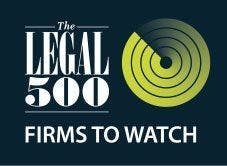 Award from Legal 500 for FIRMS TO WATCH